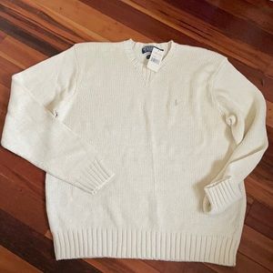 Polo by Ralph Lauren Cream Men’s Sweater- NWT - L